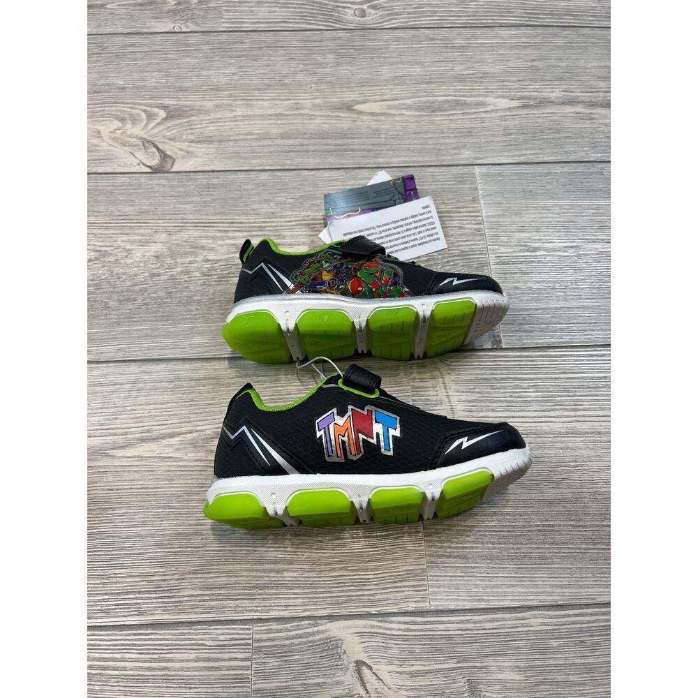 Teenage Mutant Ninja Turtles Nickelodeon Athletic Sneakers Black 10 NWT - Picture 4 of 5